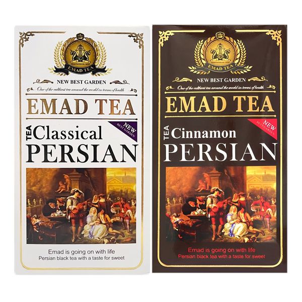 چای سیاه ایرانی کلاسیک و دارچین عماد - 400 گرم بسته 2 عددی