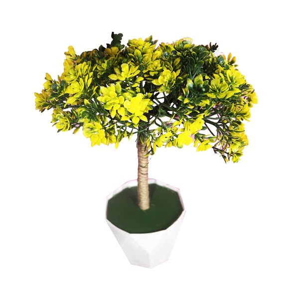 گلدان به همراه گل مصنوعی مدل درخت زندگی 03