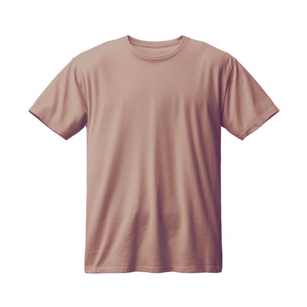 تی شرت آستین کوتاه مردانه مدل بیسیک ساده رنگ کرم