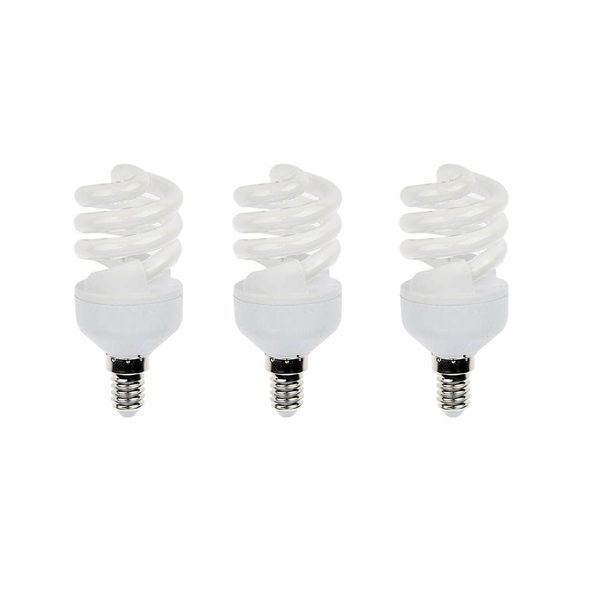 لامپ کم مصرف 15 وات لامپ نور مدل PS پایه E14 بسته 3 عددی