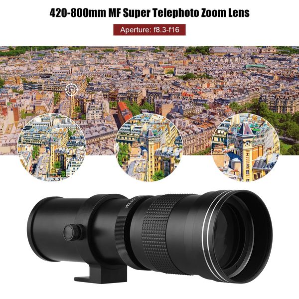 لنز دوربین آندوئر مدل EF 420-800MM mf f/8.3-16 Pro Super Telephoto Zoom مناسب برای دوربین های کانن