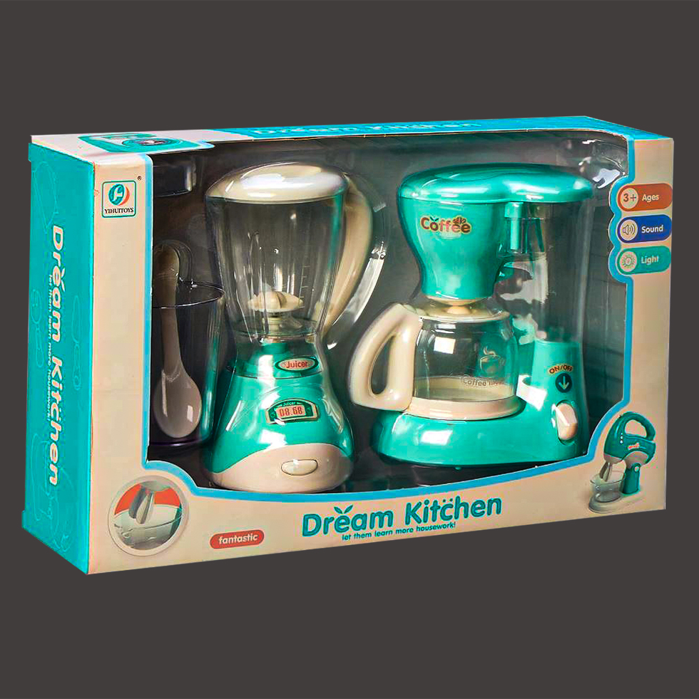 ست اسباب بازی آشپزخانه مدل قهوه ساز و مخلوط کن dream kitchen