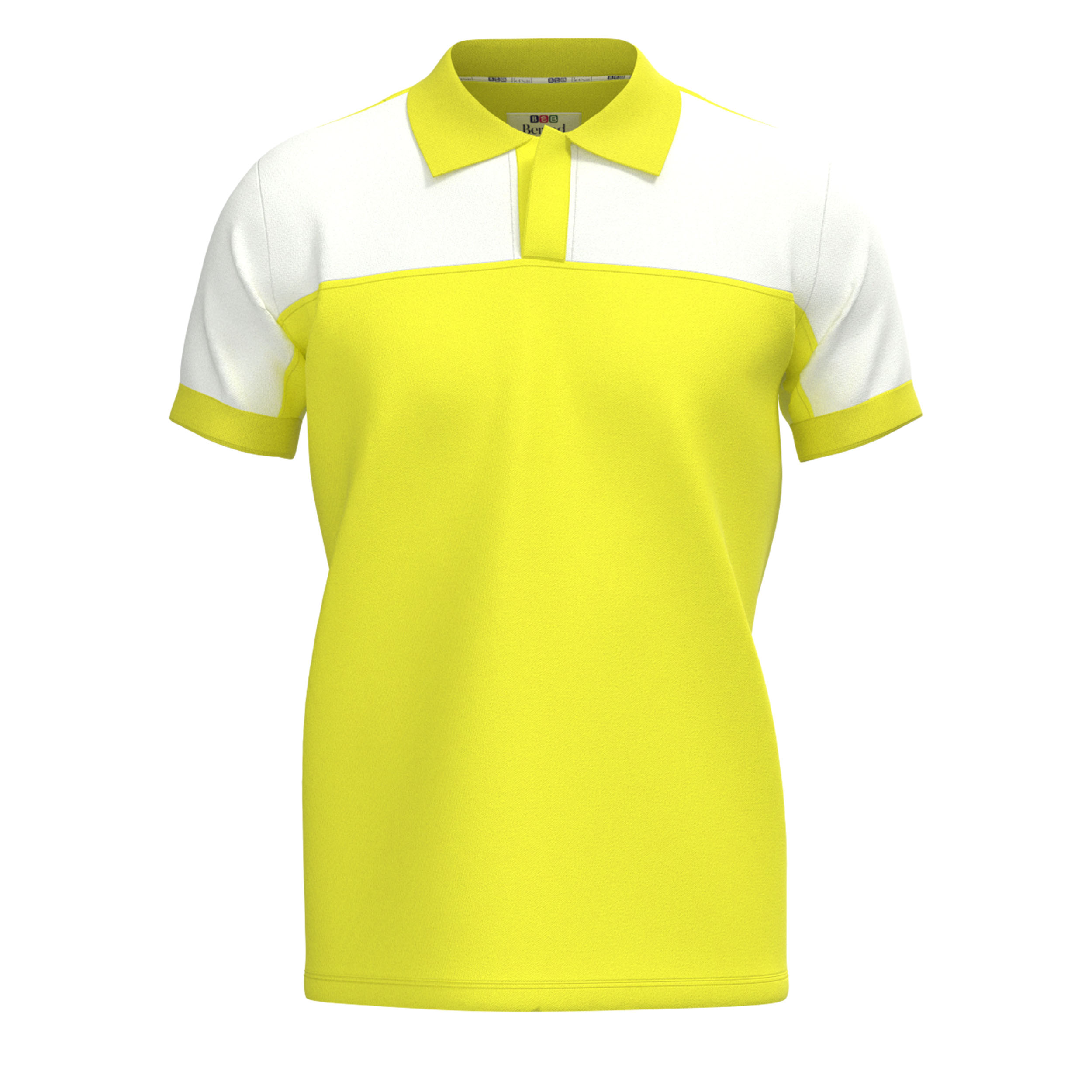 پولوشرت آستین کوتاه مردانه برساد مدل E114 رنگ زرد 