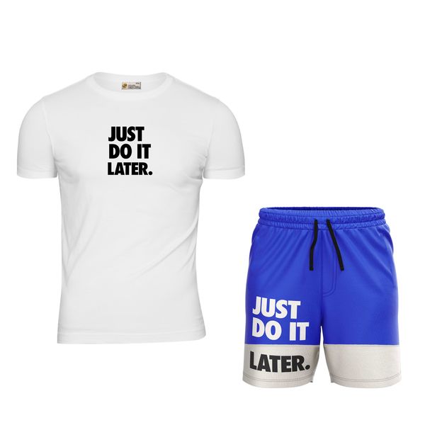 ست تی شرت و شلوارک ورزشی مردانه پاتیلوک مدل Just Do It کد 331536