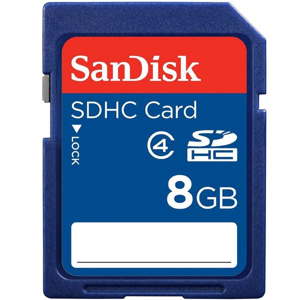 کارت حافظه SDHC سن دیسک کلاس 4 ظرفیت 8 گیگابایت