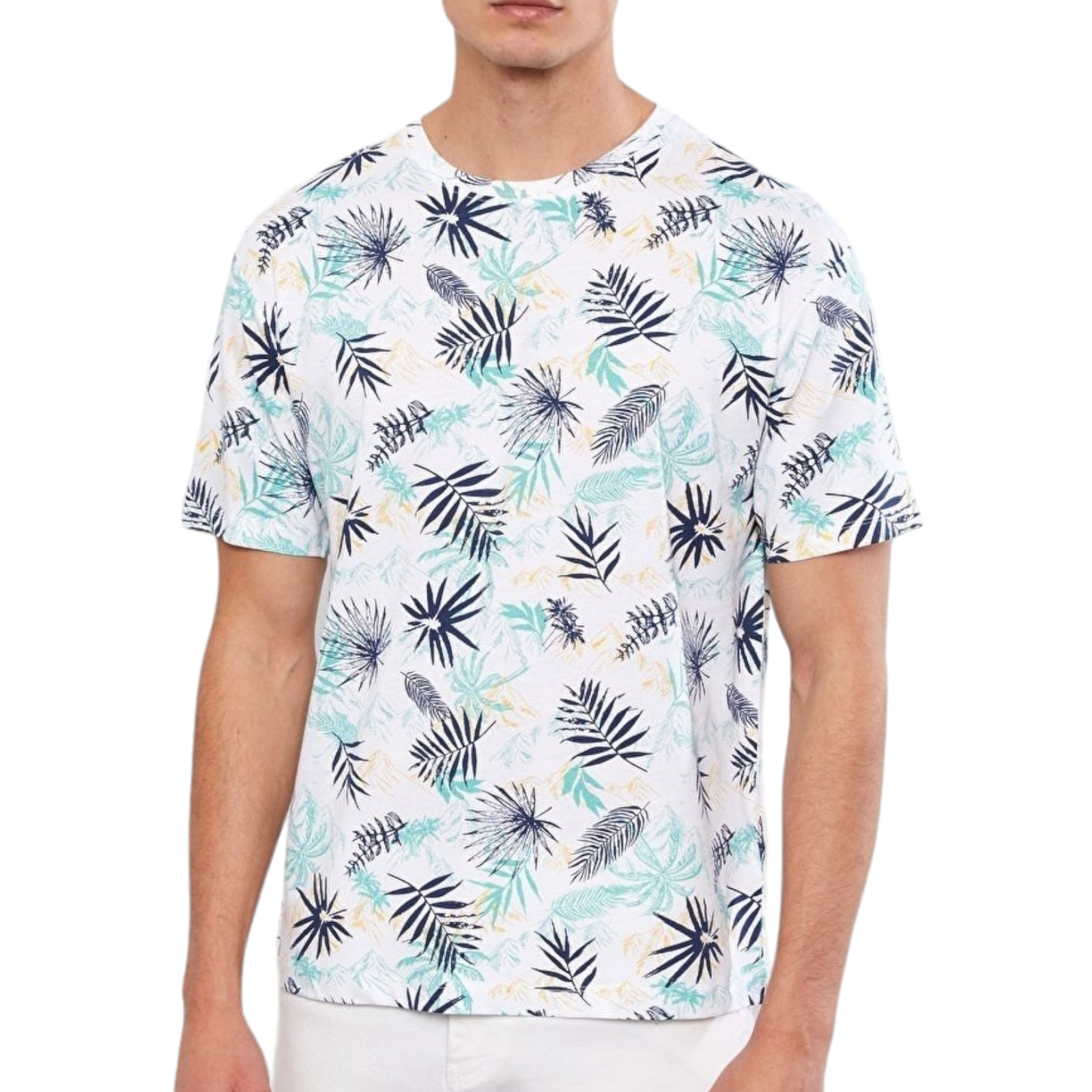 تی شرت آستین کوتاه مردانه ال سی وایکیکی مدل هاوایی سوپر پنبه