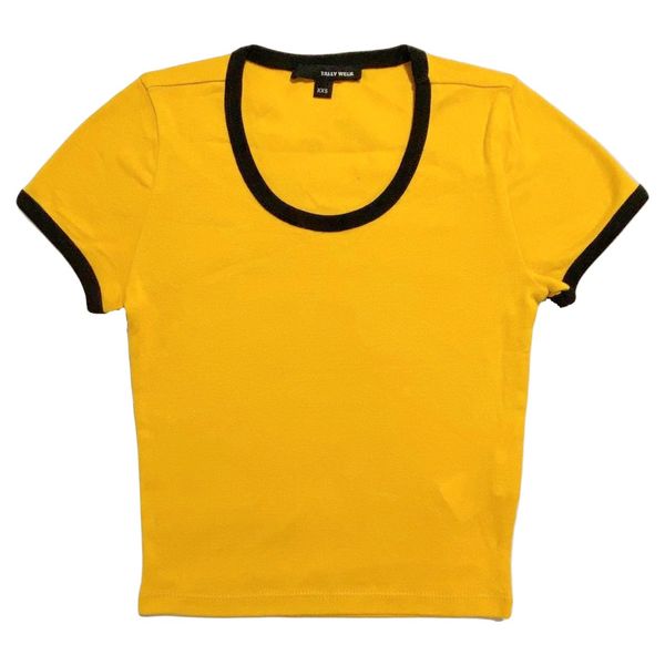 تی شرت آستین کوتاه دخترانه تالی وایل مدل STSCOCROPPY2-BP