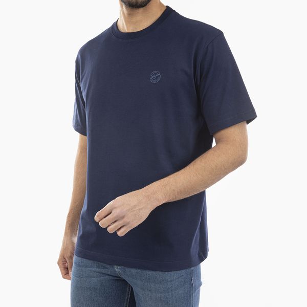 تی شرت آستین کوتاه مردانه جوتی جینز مدل یقه گرد کد 1551409 رنگ سرمه‌ای تیره