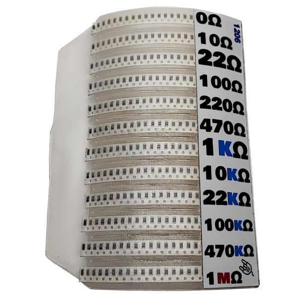 پک مقاومت SMD مصیعلا مدل  1206 بسته 300 عددی