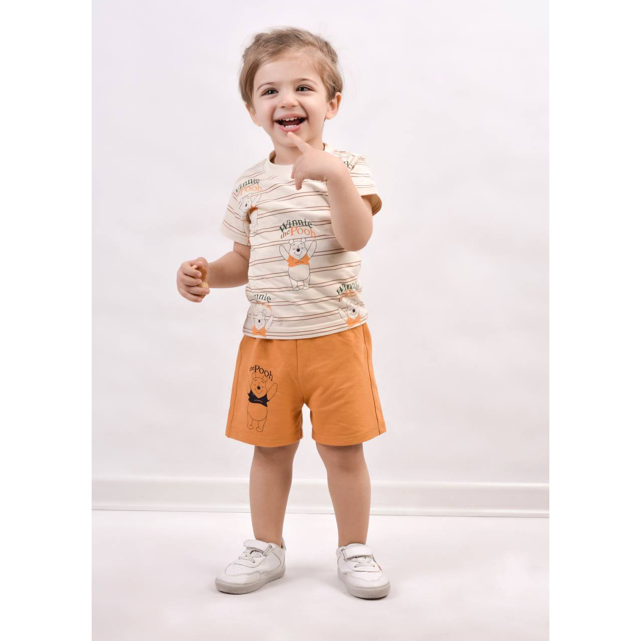 ست تی شرت و شلوارک نوزادی نیروان مدل 2243 -2