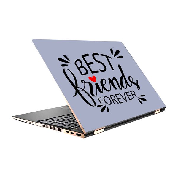 استیکر لپ تاپ هفال طرح Bets friends مدل a38 مناسب برای لپ تاپ 15.6 اینچی