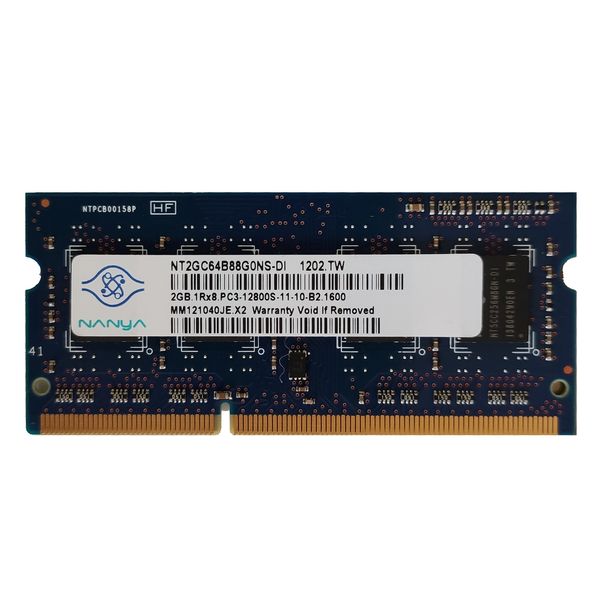 رم لپ تاپ DDR3 تک کاناله 1600 مگاهرتز B2 نانیا مدل 12800s ظرفیت 2 گیگابایت