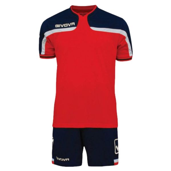 ست تی شرت و شلوارک ورزشی مردانه جیووا مدل KITC47 Soccer Kit رنگ قرمز