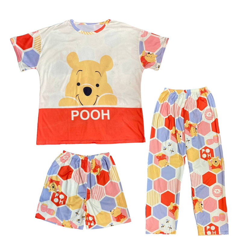 ست سه تکه لباس زنانه مدل pooh