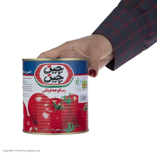 رب گوجه فرنگی چین چین - 800 گرم بسته 12عددی