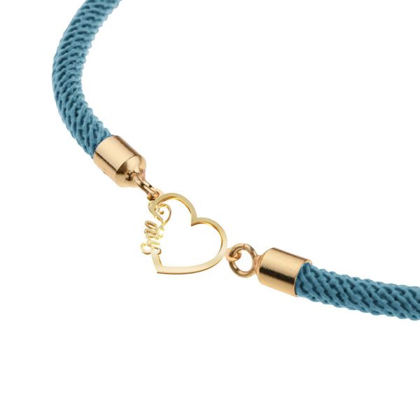 دستبند طلا 18 عیار زنانه مدوپد مدل اسم فیروز firuz کد DB25-11005