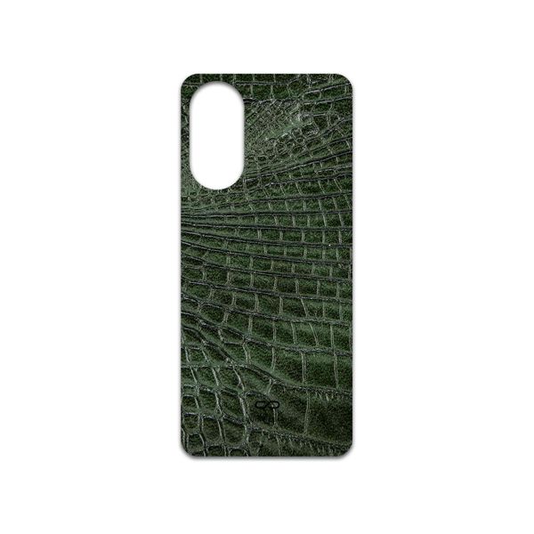 برچسب پوششی ماهوت مدل Green-Crocodile-Leather مناسب برای گوشی موبایل اپو A78 4G
