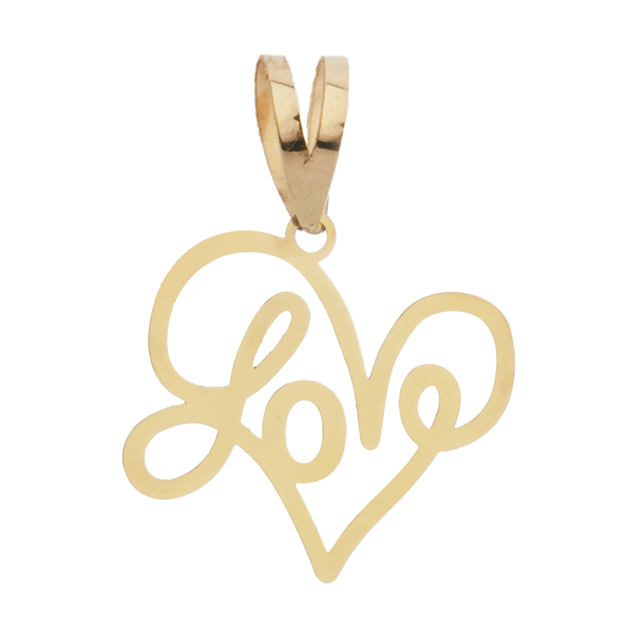 آویز گردنبند طلا 18 عیار زنانه مایا ماهک مدل MM381078 طرح قلب و لاو