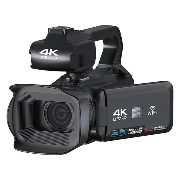 دوربین فیلم برداری مدل 4K Ultra HD 64MP Whit wireless mic