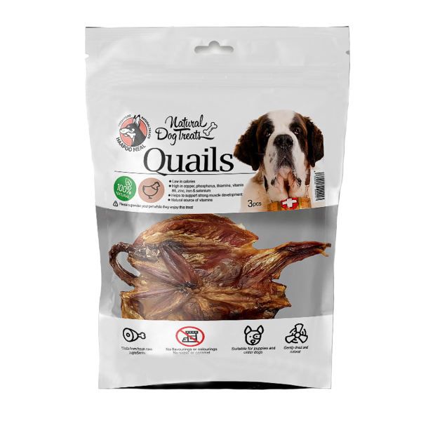 غذای تشویقی سگ هاپومیل مدل Quails کد 03 بسته 3 عددی