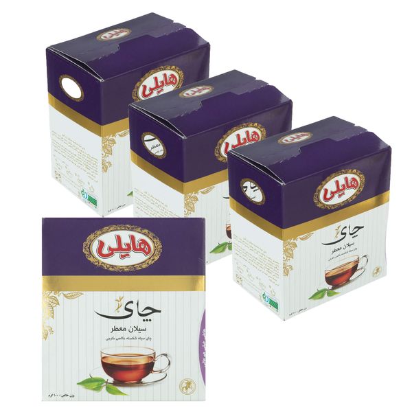 چای سیاه سیلان ارل گری هایلی - 100 گرم بسته 4 عددی 