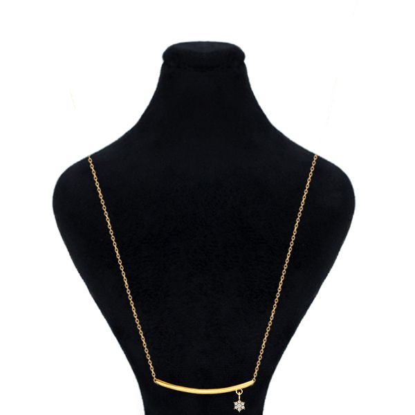 گردنبند طلا 18 عیار زنانه ماوی گالری مدل فلاور یونانی