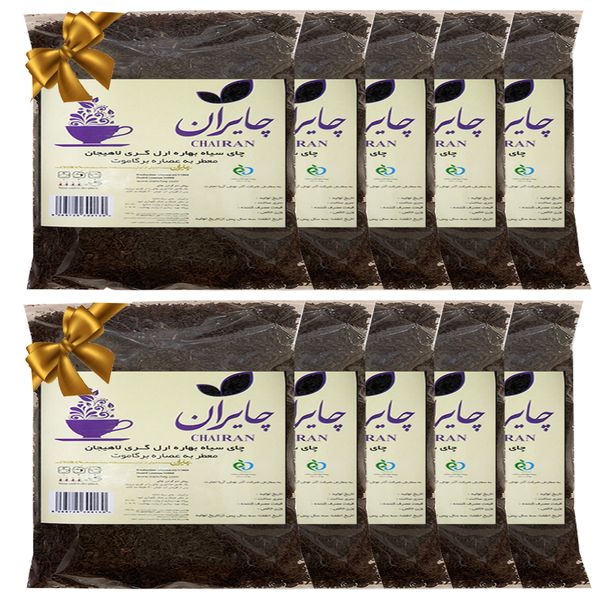چای ایرانی سیاه شکسته معطر به عصاره برگاموت چایران - 4000گرم بسته 10 عددی