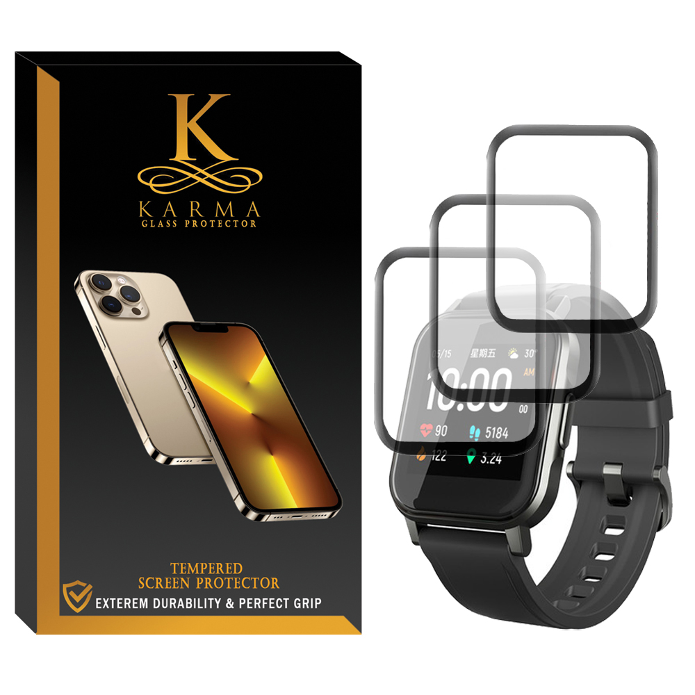 محافظ صفحه نمایش کارما مدل KA_PM مناسب برای ساعت هوشمند هایلو LS01 / LS02 بسته 3 عددی
