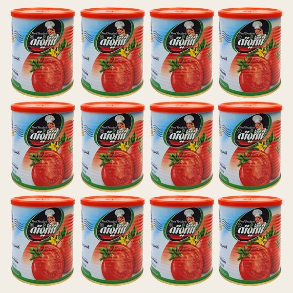 رب گوجه فرنگی شیفته - 800 گرم مجموعه 12 عددی
