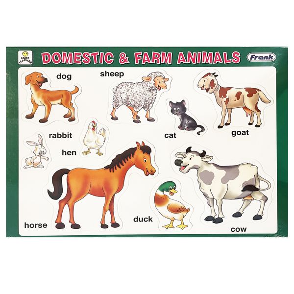  بازی آموزشی انگلیسی مدل پازل حیوانات کد P-7