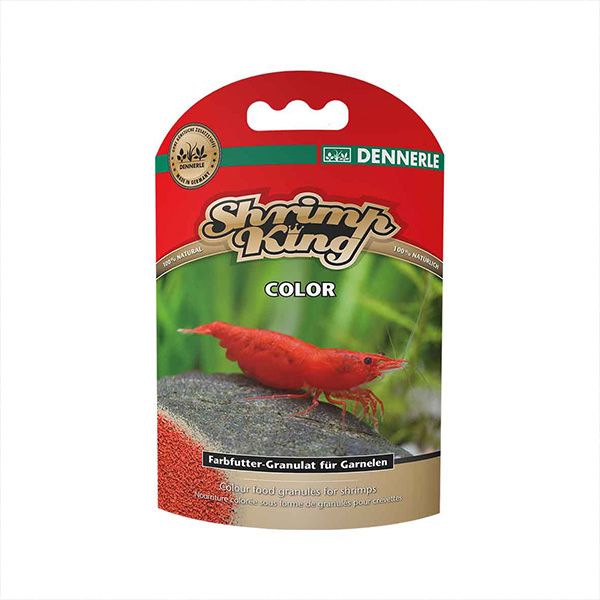 غذای تشدید رنگ میگو دنرله مدل Shrimp King Color وزن 30 گرم