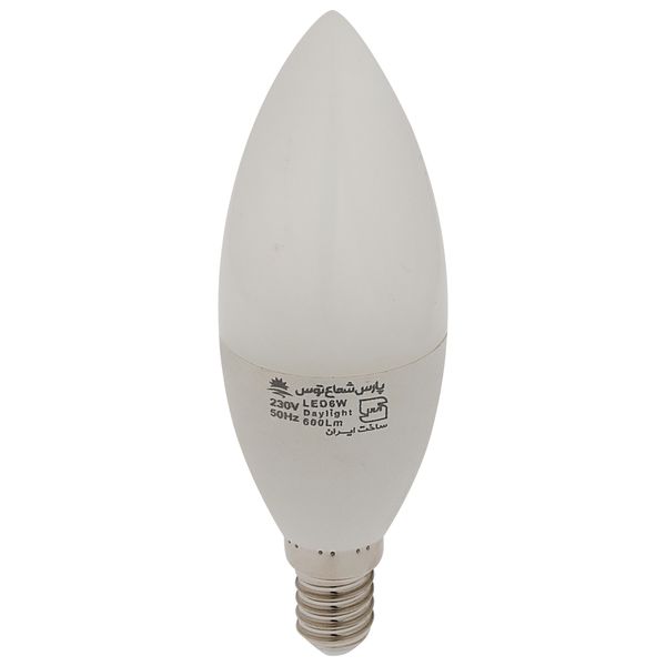 لامپ ال ای دی 6 وات پارس شعاع مدل شمعی پایه E14