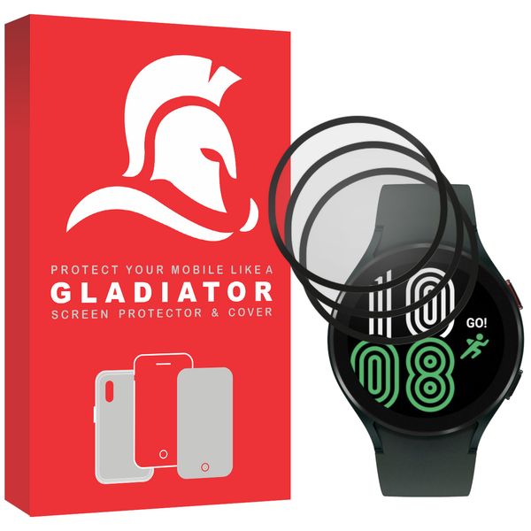 محافظ صفحه نمایش گلادیاتور مدل GWP3000 مناسب برای ساعت هوشمند سامسونگ Galaxy Watch 4 40mm بسته سه عددی