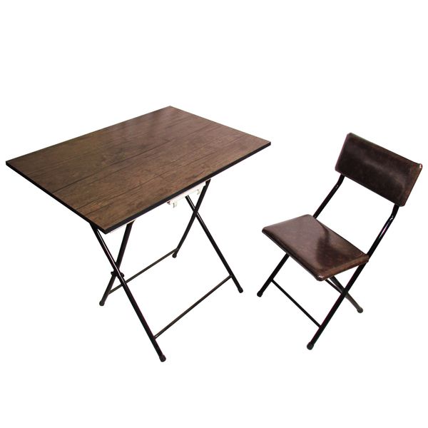 ست میز تحریر و صندلی میزیمو مدل باکسدار تاشو کد 9201