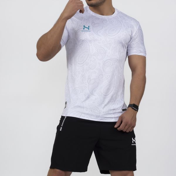 ست تی شرت و شلوارک ورزشی مردانه هومد مدل CAMO کد CAK 01