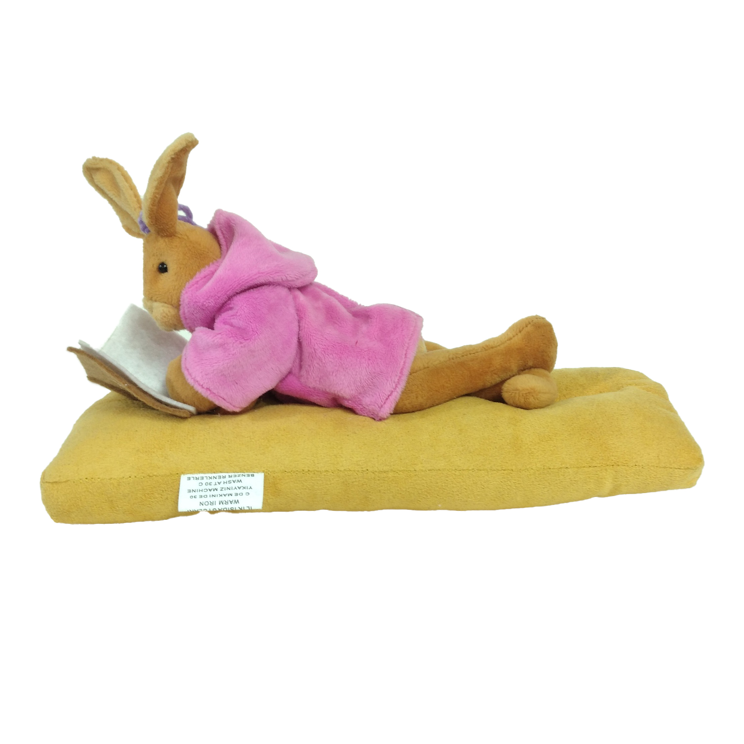 عروسک مدل خرگوش کتابخوان ارتفاع 25 سانتیمتر
