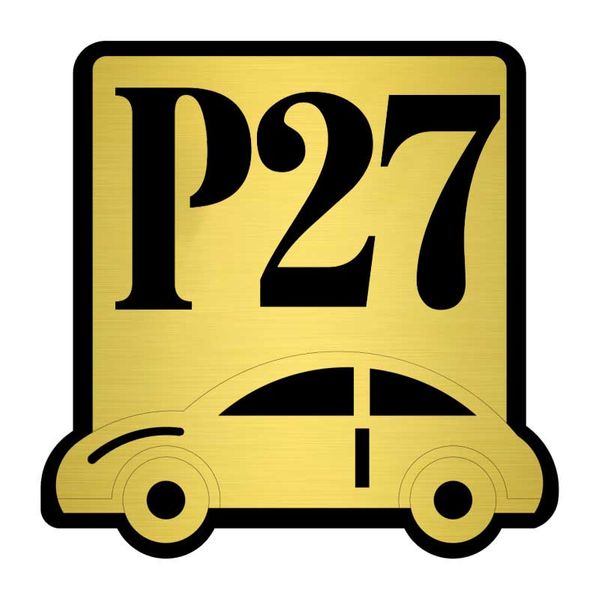 تابلو نشانگر کازیوه طرح پارکینگ شماره 27 کد P-BG 27
