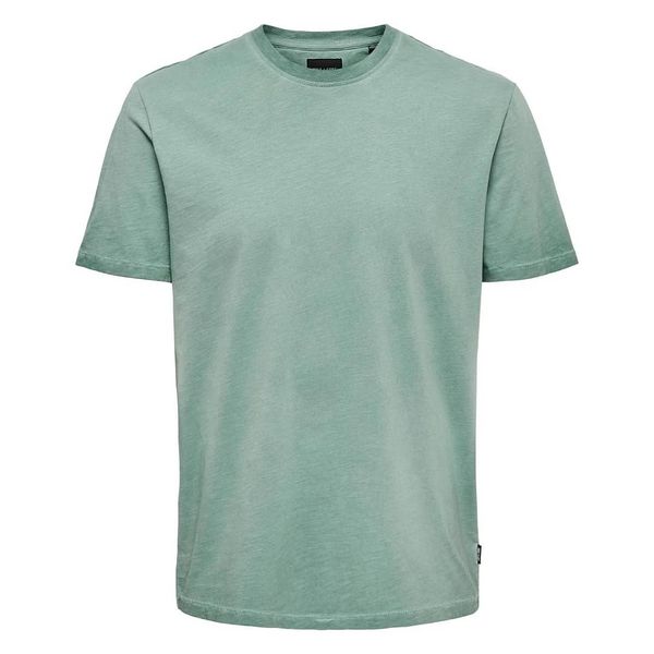 تی شرت آستین کوتاه مردانه اونلی اند سانز مدل FRED-GREENSILVER