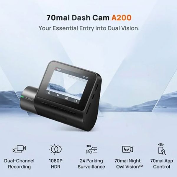دوربین فیلم برداری خودرو سوِنتی مِی مدل 70Mai dash cam A200