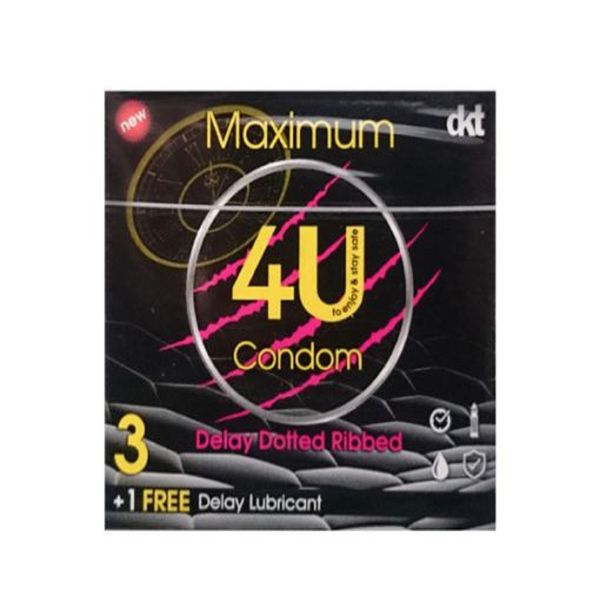 کاندوم فور یو مدل Maximum مجموعه 3 عددی