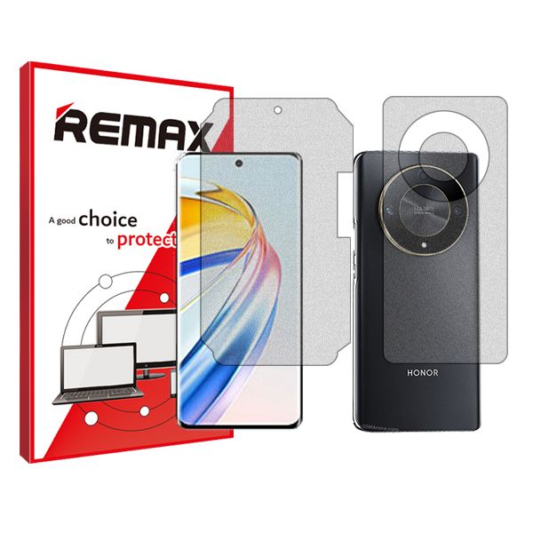 محافظ صفحه نمایش مات ریمکس مدل anti-shock مناسب برای گوشی موبایل آنر X9b به همراه محافظ پشت گوشی