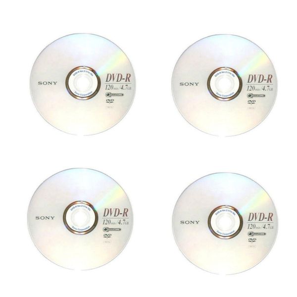 دی وی دی خام سونی مدل DVD-R بسته ۴ عددی 