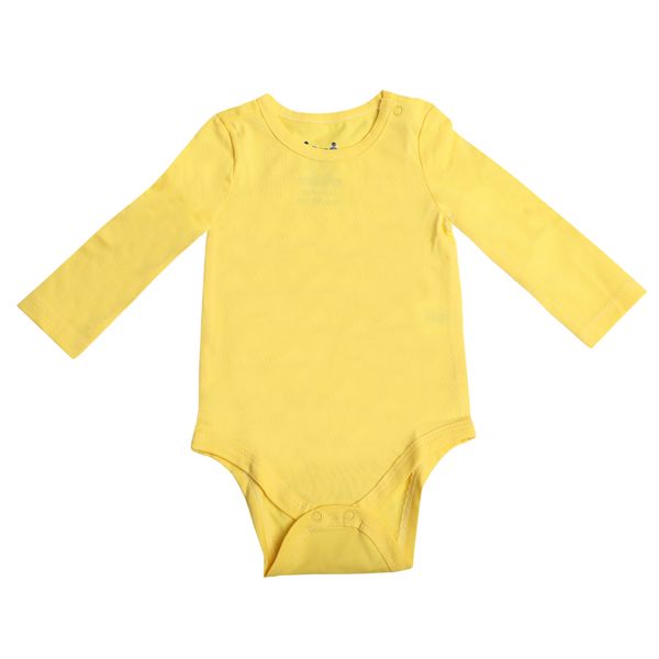 بادی آستین بلند نوزادی فیروز مدل Ramon رنگ زرد
