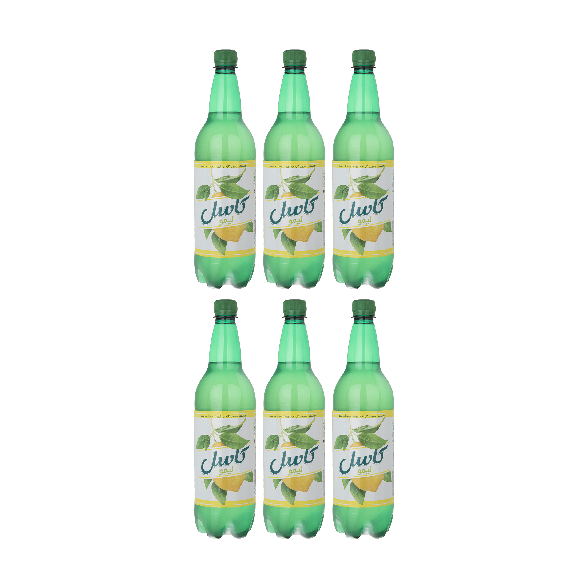 نوشیدنی کاسل با طعم لیمو - 1 لیتر بسته 6 عددی 