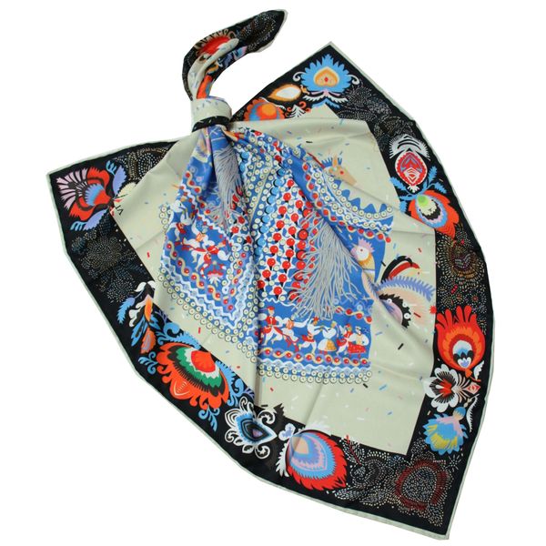 روسری زنانه مدل ابریشم توییل کد 5085