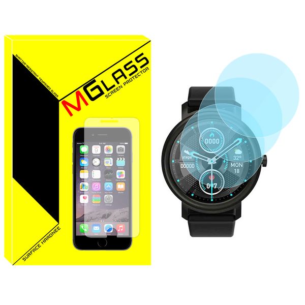 محافظ صفحه نمایش شیشه‌ای ام‌گلس مدل Glass-MG مناسب برای ساعت هوشمند میبرو Air بسته سه عددی