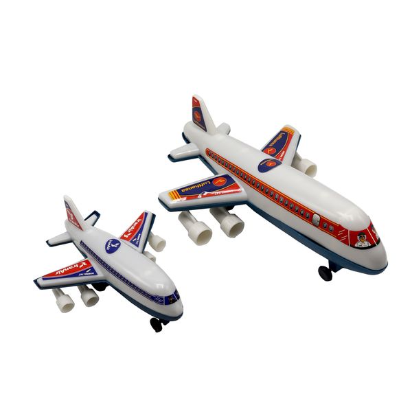 هواپیما اسباب بازی مدل بویینگ 747 کد YP-BK-23-40CM بسته 2 عددی