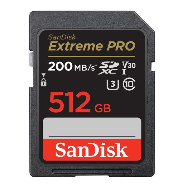 کارت حافظه SDXC سن دیسک مدل Extreme Pro V30 کلاس 10 استاندارد UHS-I U3 سرعت 200mbps ظرفیت 512 گیگابایت