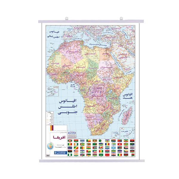 نقشه انتشارات گیتاشناسی مدل آفریقا سیاسی کد LP 526