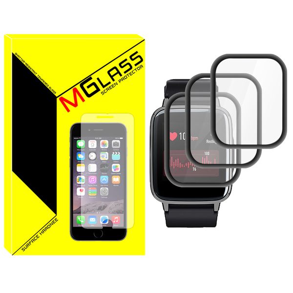 محافظ صفحه نمایش نانو ام‌گلس مدل Pmma-MG مناسب برای ساعت هوشمند هایلو ‎‌‏LS01 بسته سه عددی
